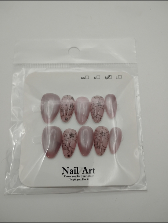 Professional Nails Other - Almond Shape Muave Pink & Hello Kitty Designs Professional Nails